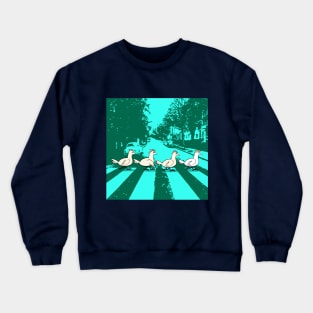 Chickens Crossing Abbey Road Crewneck Sweatshirt